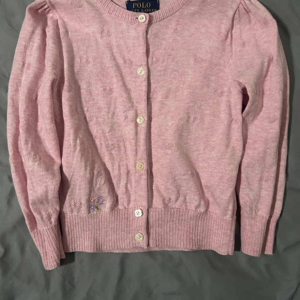 Polo by Ralph Lauren Pink Cardigan Sweater